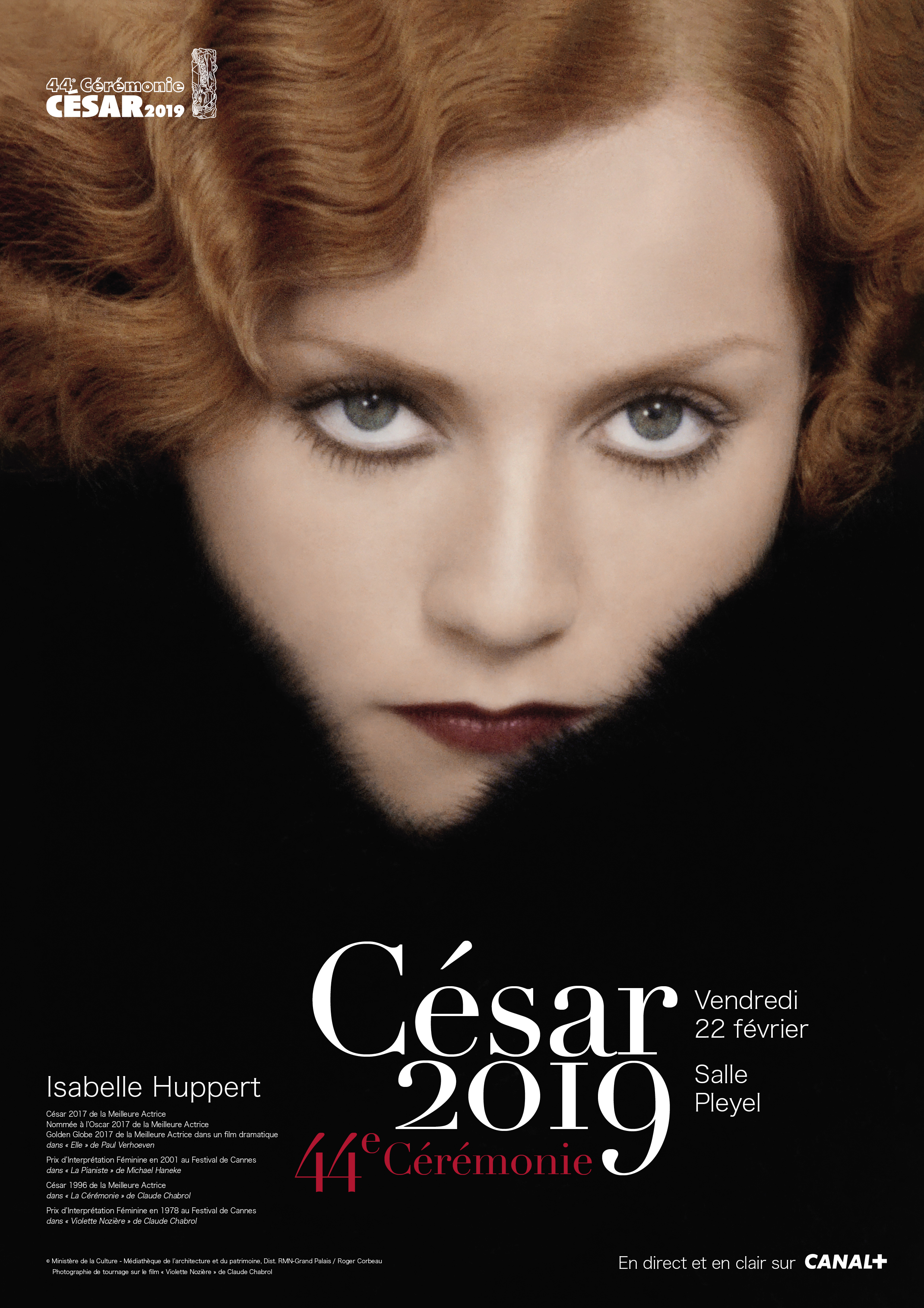 César 2019, Affiche officielle (via Académie des arts et techniques du cinéma)